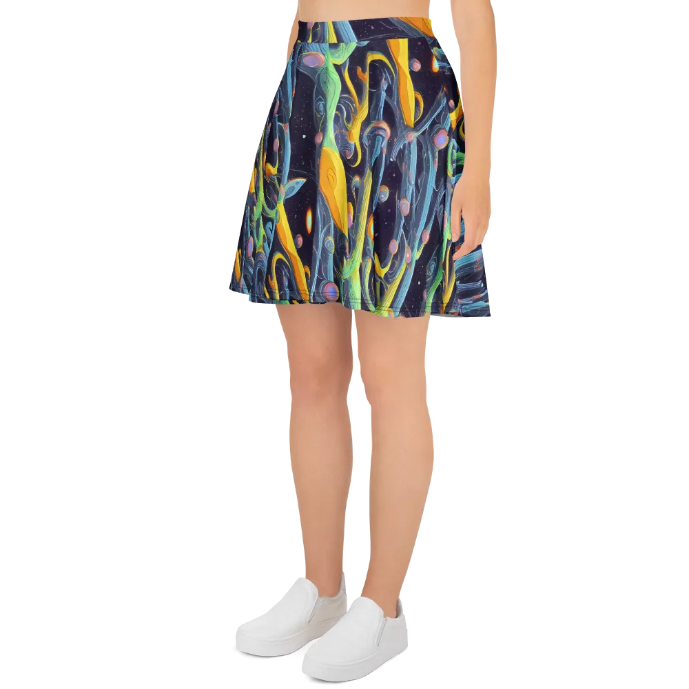 Interstellar Flow on Skater Skirt — Left