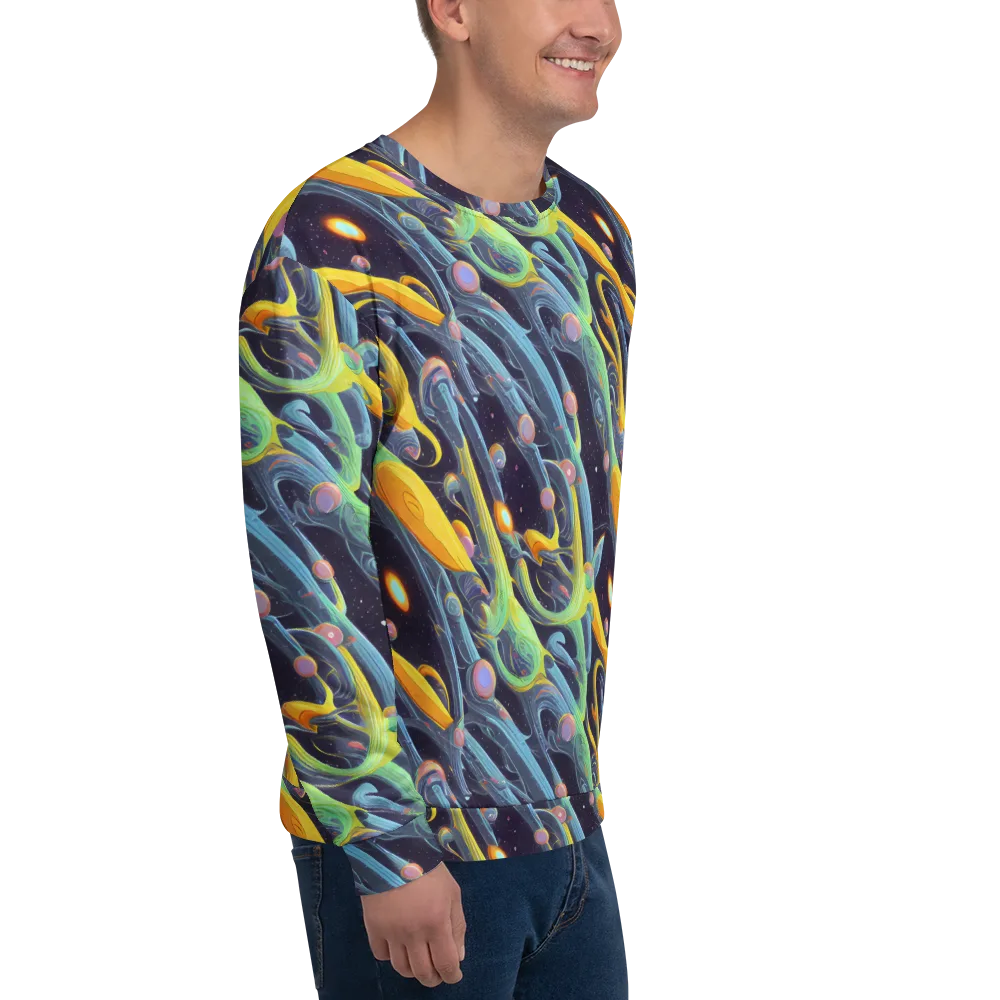 Interstellar Flow on Sweatshirt — Right Front