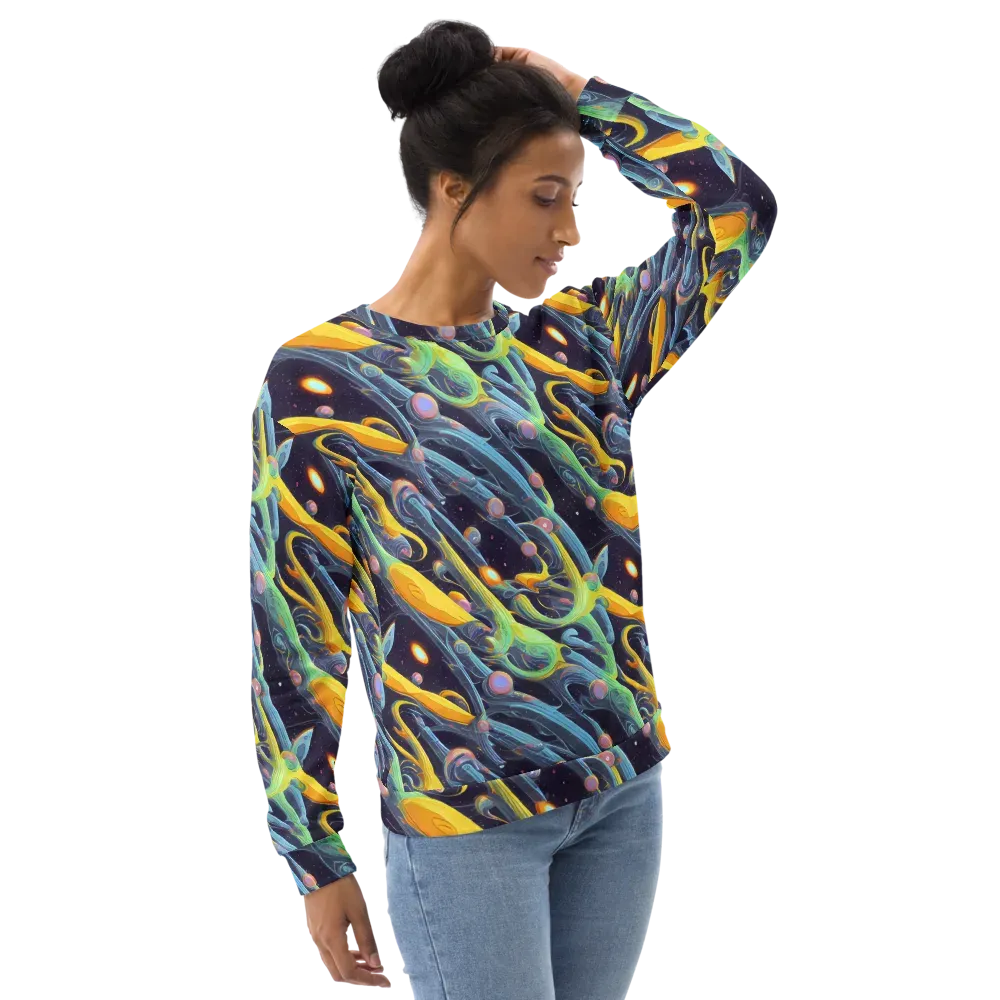 Interstellar Flow on Sweatshirt — Right Front