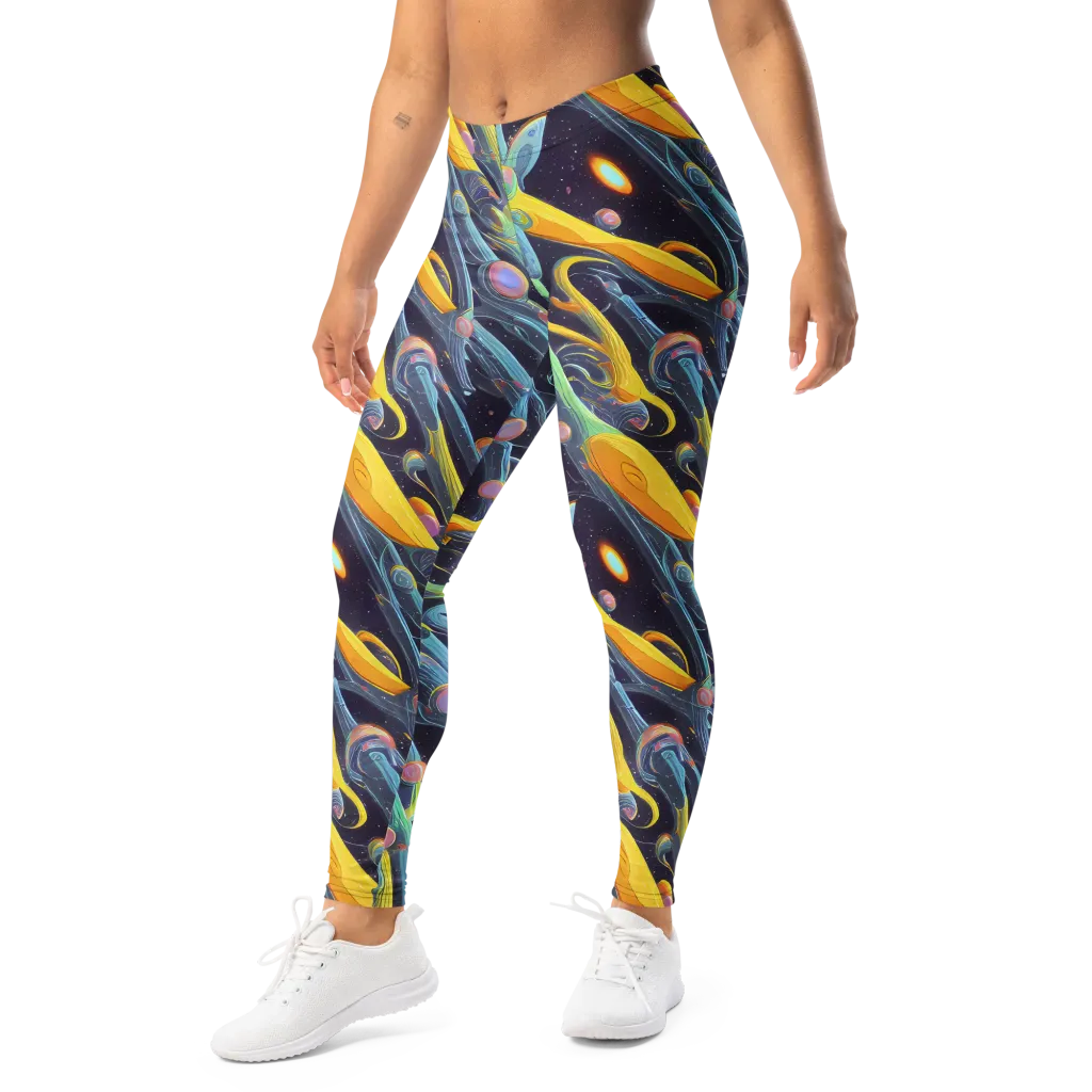 Interstellar Flow on Leggings — Left Front