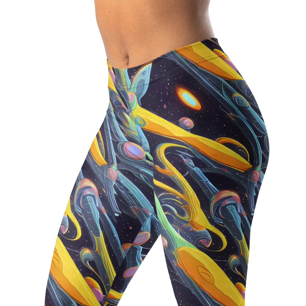 Interstellar Flow on Leggings — Left Front