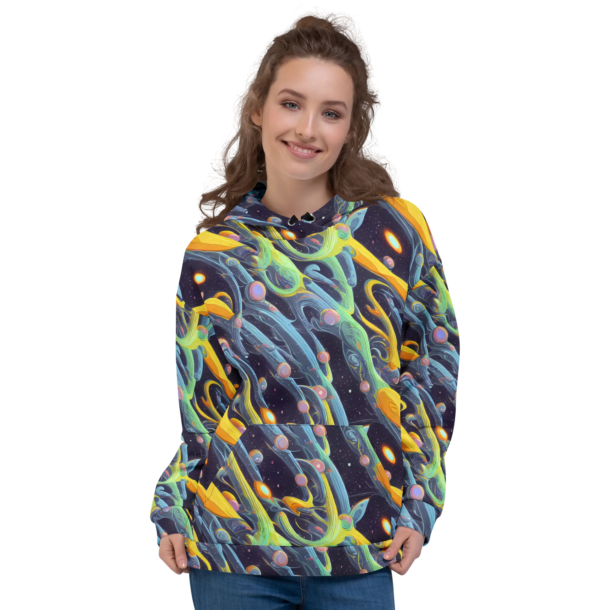 Interstellar Flow on Hoodie — Front