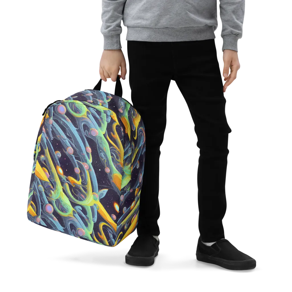 Interstellar Flow on Minimalist Backpack — Zoomed-in
