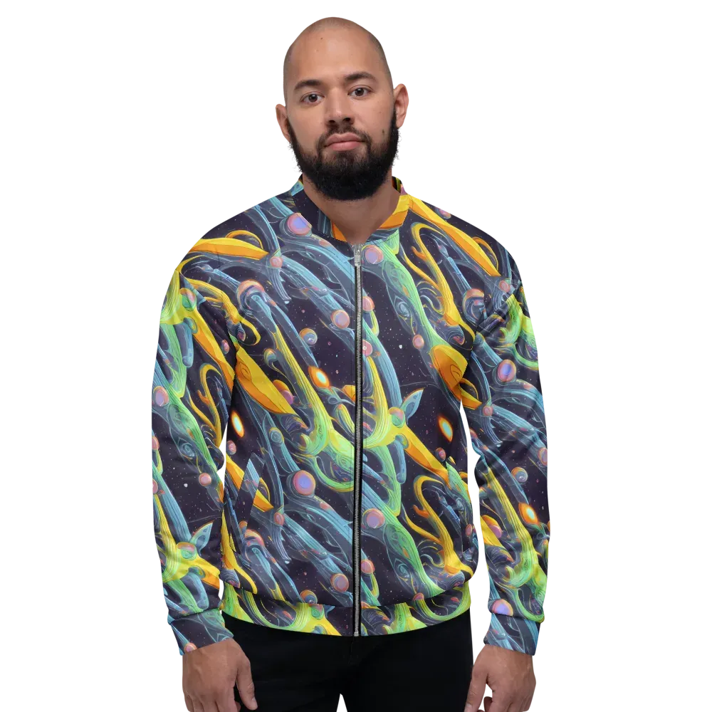 Interstellar Flow on Bomber Jacket — Front