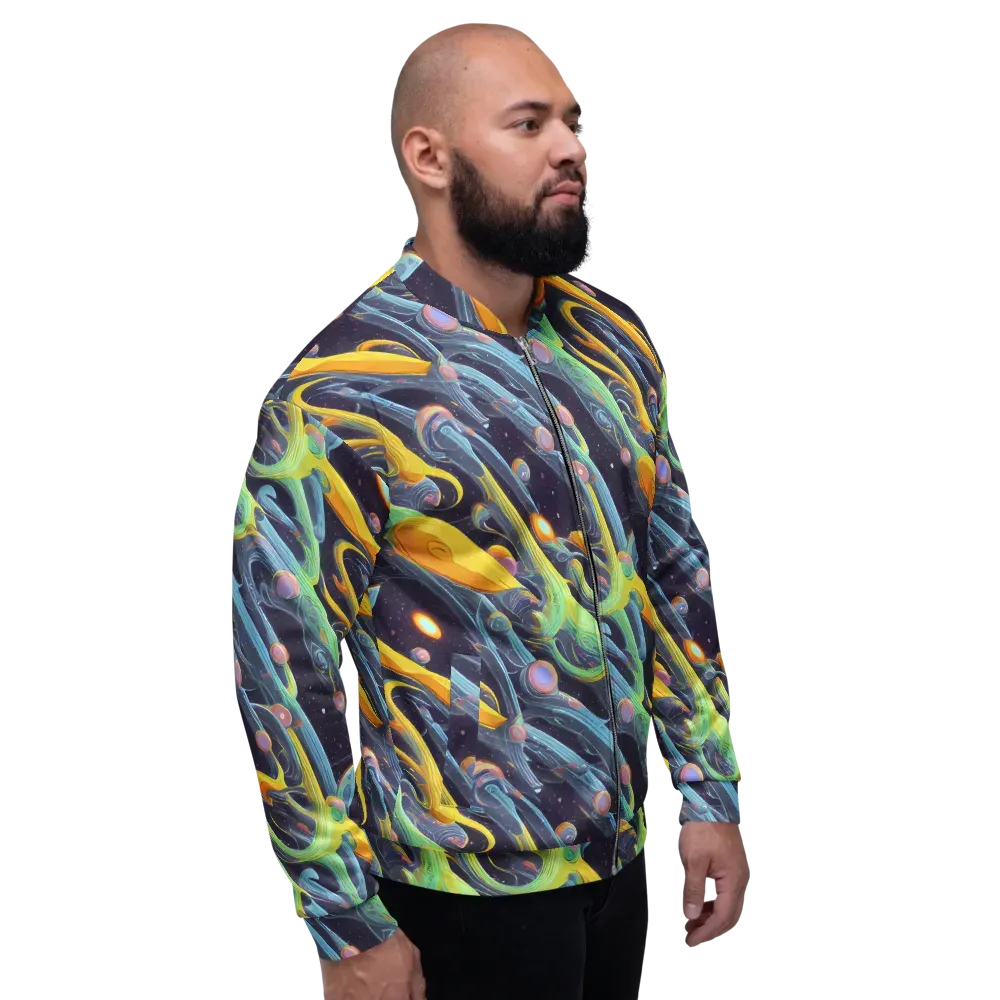 Interstellar Flow on Bomber Jacket — Right