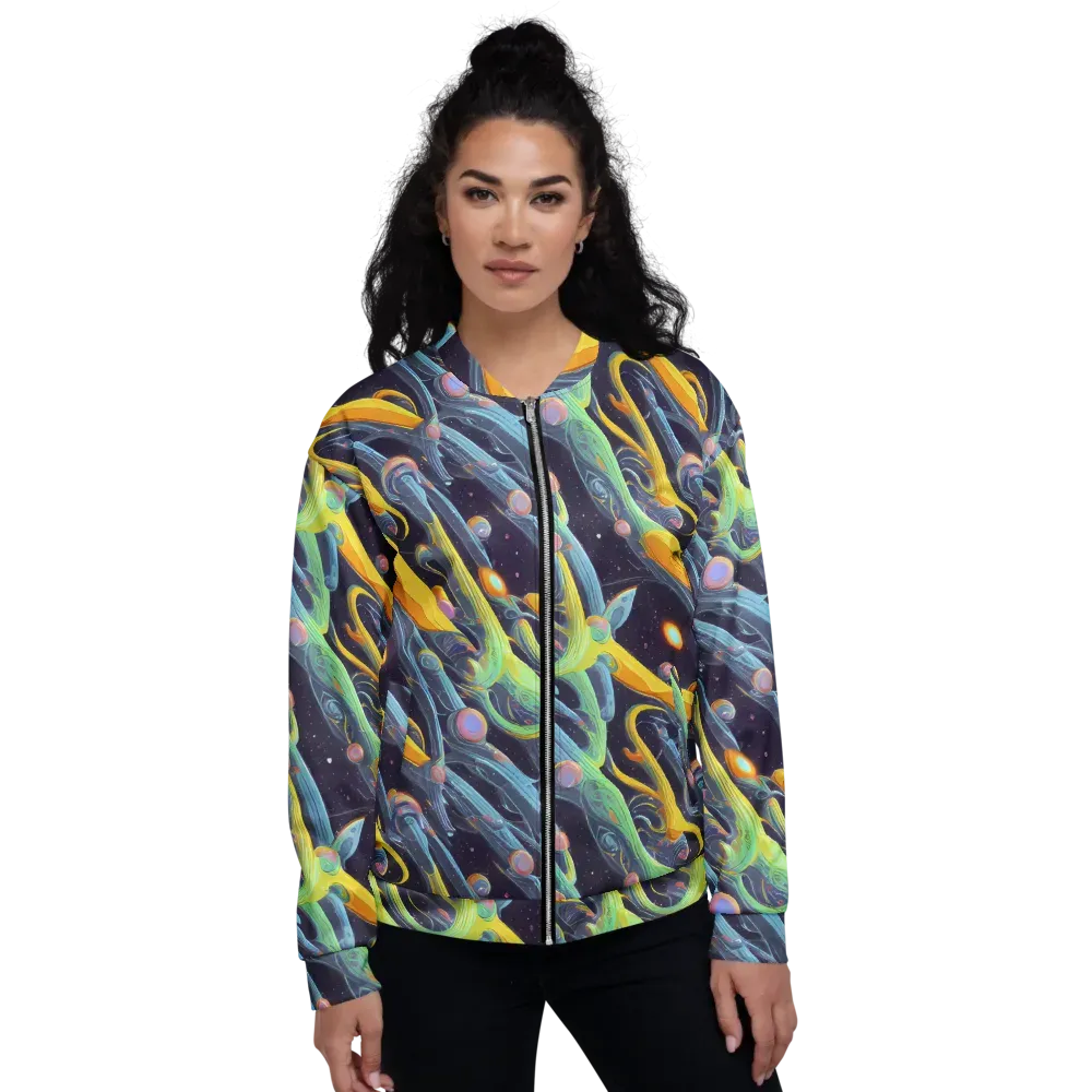 Interstellar Flow on Bomber Jacket — Front