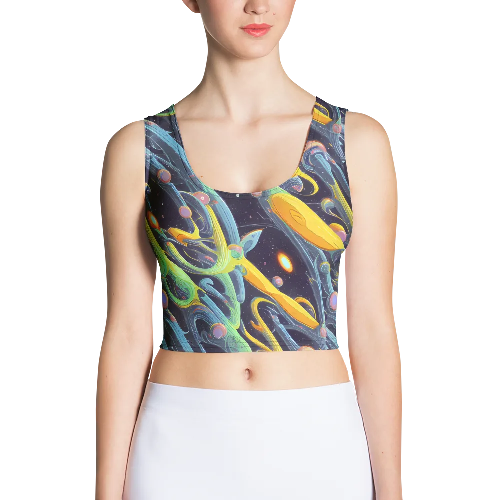 Interstellar Flow on Crop Top — Front