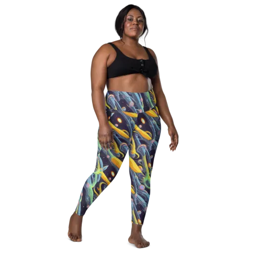 Interstellar Flow on a Leggings with Pockets
