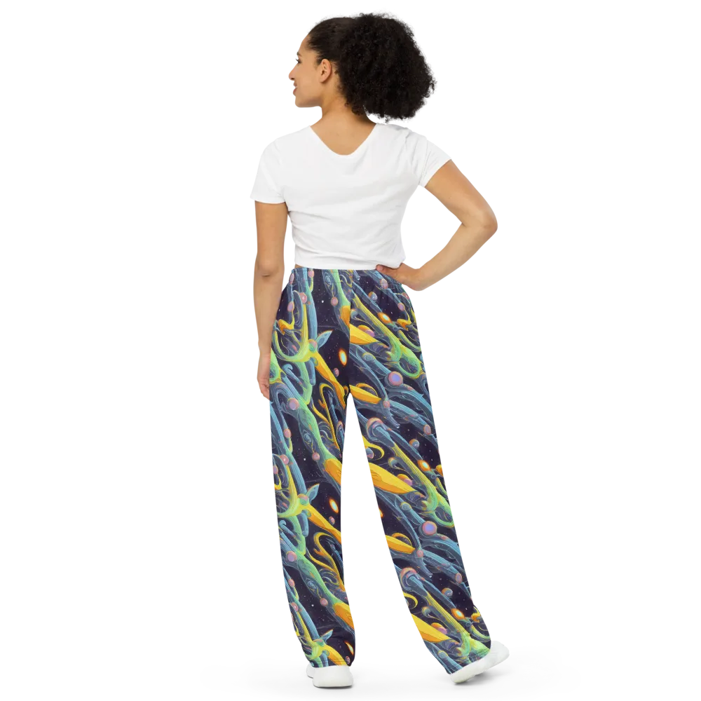 Interstellar Flow on Wide-Leg Pants — Back
