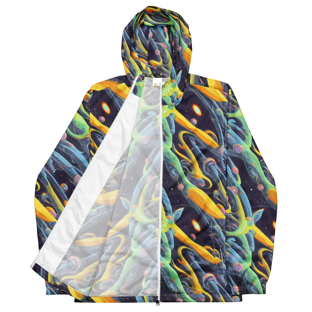Interstellar Flow on Men's Windbreaker — Front