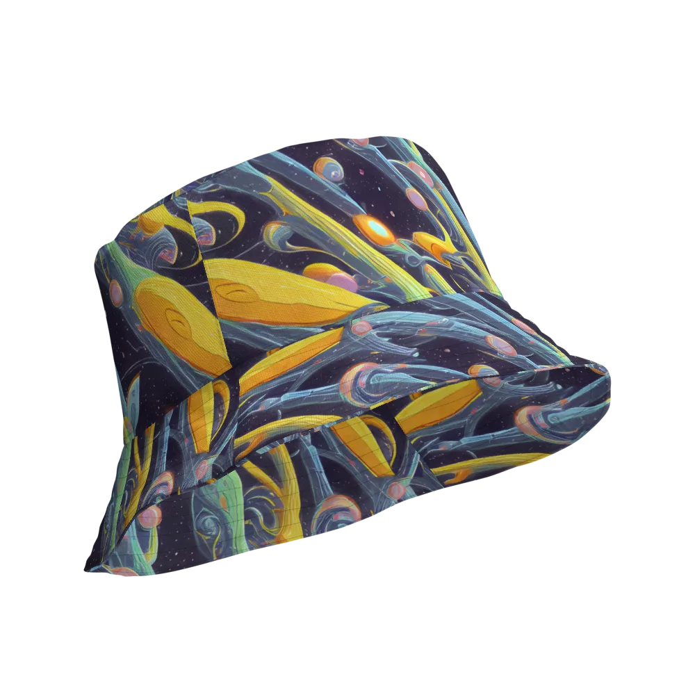 Interstellar Flow on Reversible Bucket Hat — Product details Outside