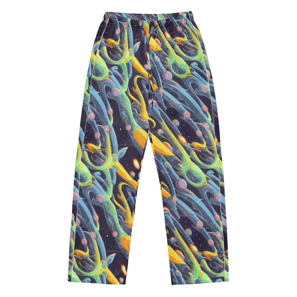 Interstellar Flow on Women's Pajama Pants — Front
