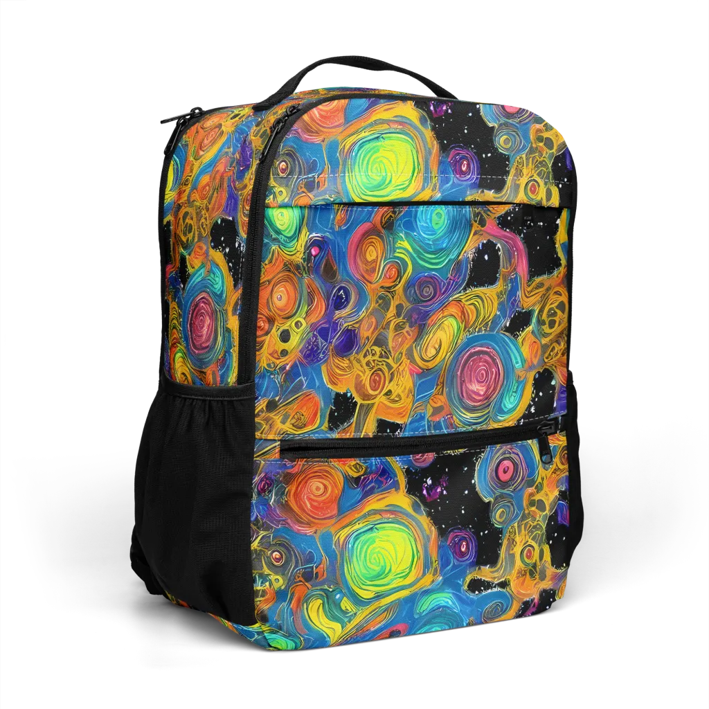 Rainbow Abyss on Utility Backpack — Right Front