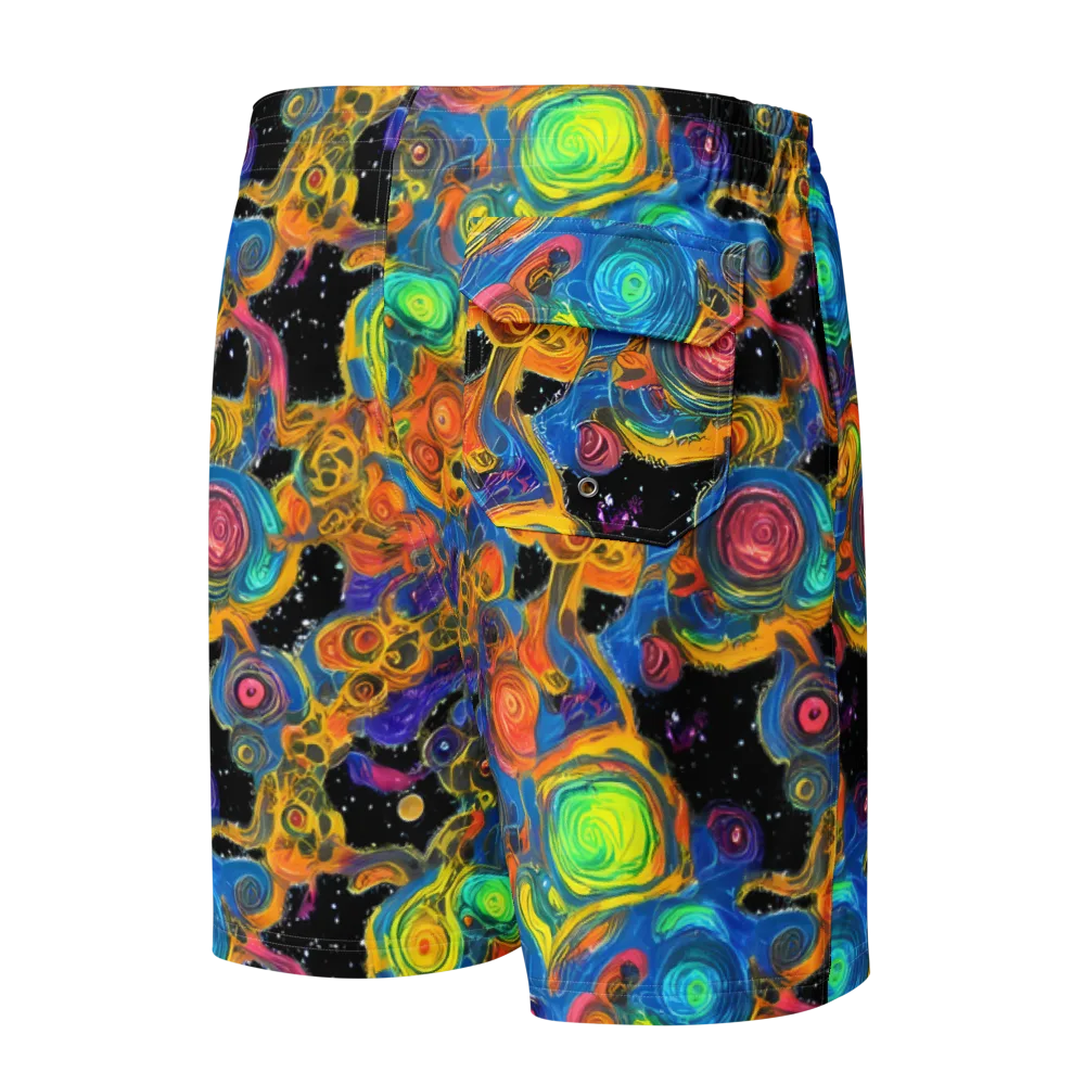 Rainbow Abyss on Men's Board Shorts — Back