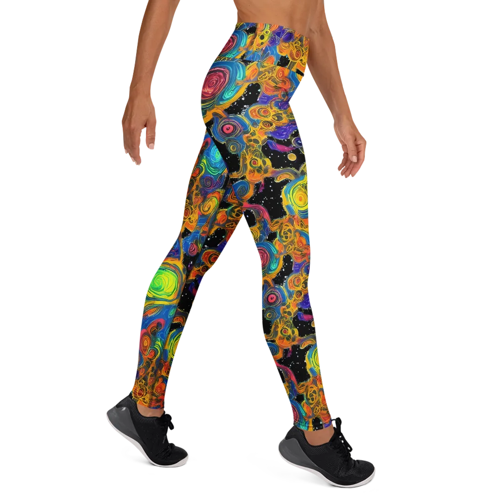Rainbow Abyss on Yoga Leggings — Right