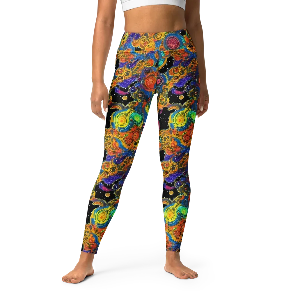 Rainbow Abyss on Yoga Leggings — Front
