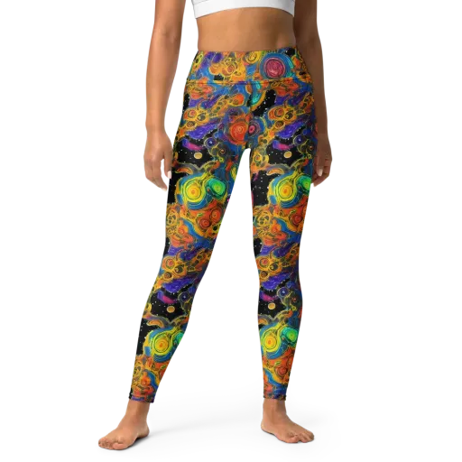 Rainbow Abyss on a Yoga Leggings