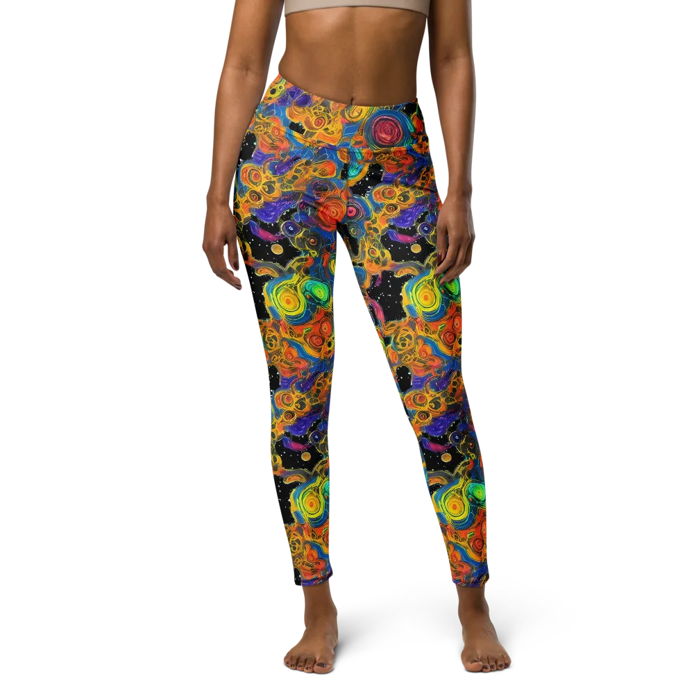 Rainbow Abyss on Yoga Leggings — Front