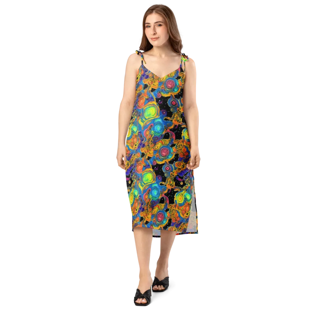 Rainbow Abyss on Slip Dress — Front