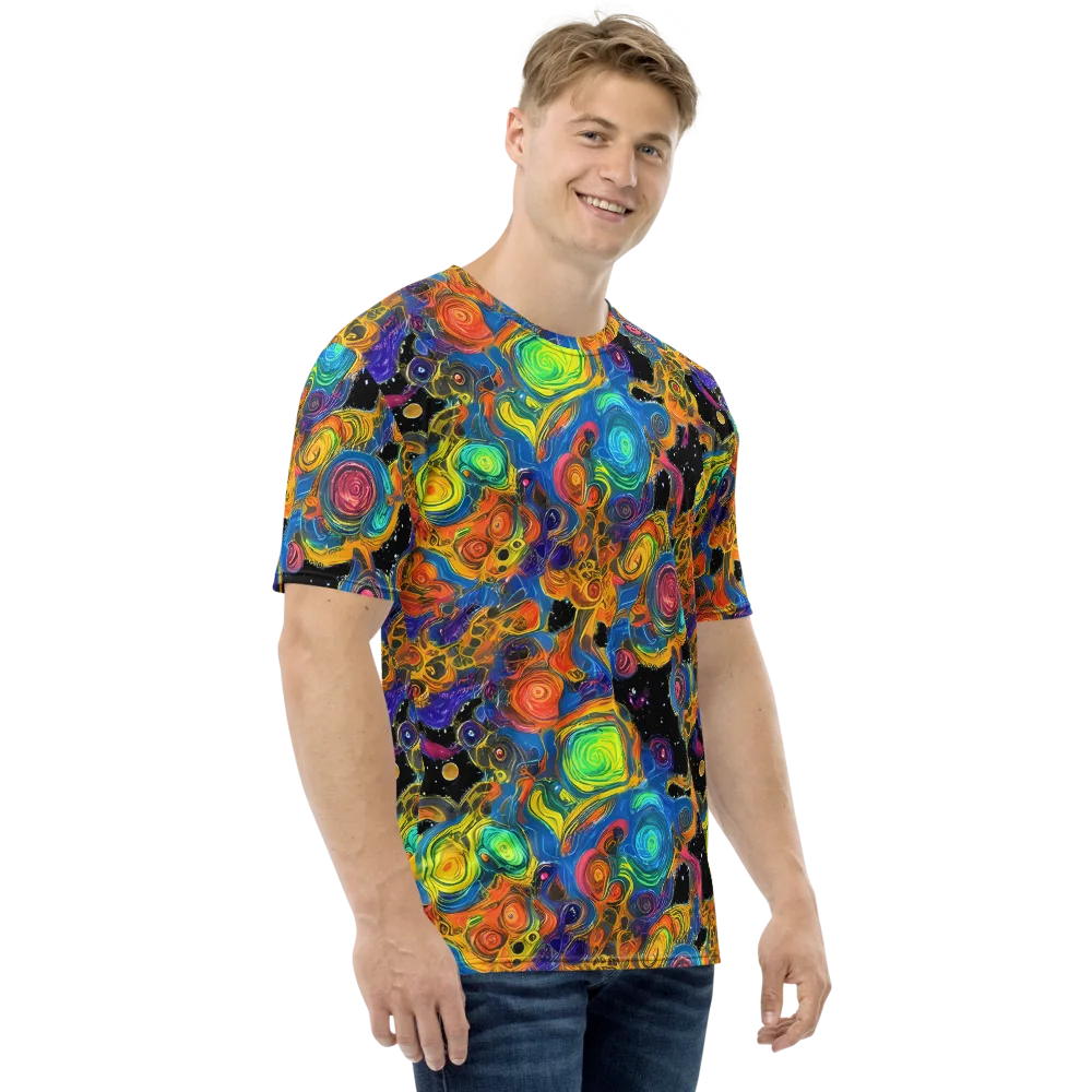 Rainbow Abyss on Men's Crew Neck T-Shirt — Right