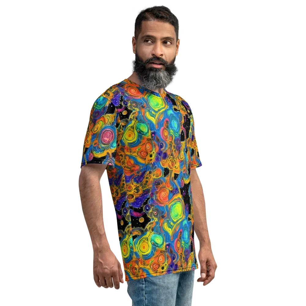Rainbow Abyss on Men's Crew Neck T-Shirt — Right