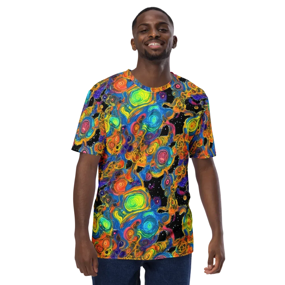 Rainbow Abyss on Men's Crew Neck T-Shirt — Front