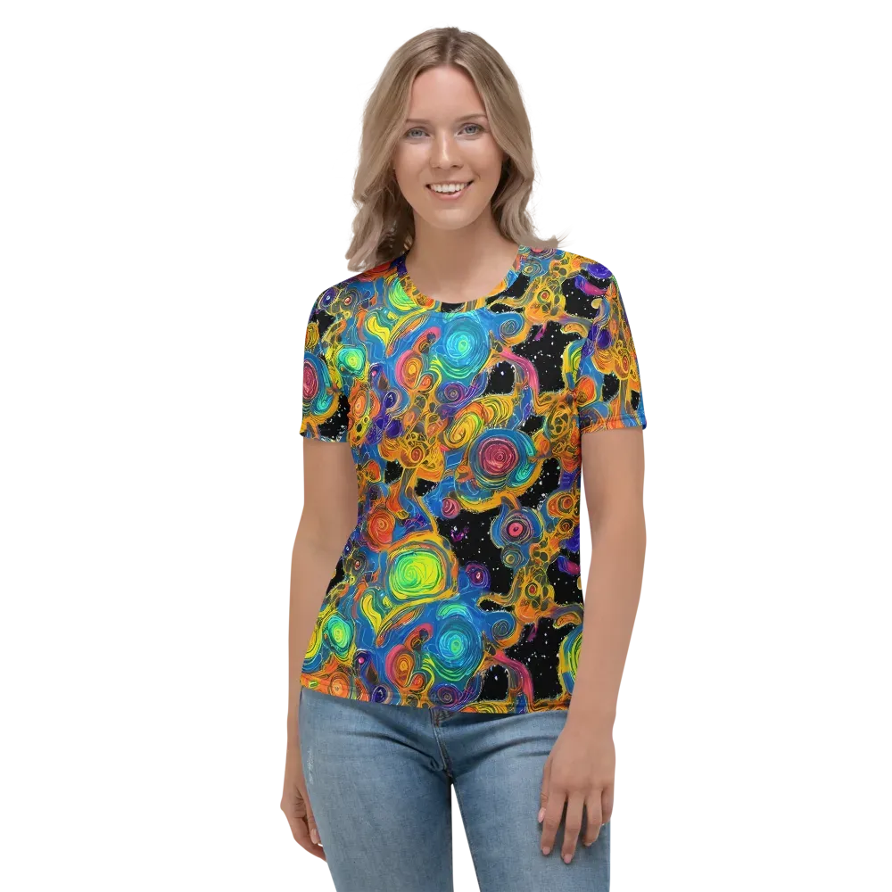 Rainbow Abyss on Women's Crew Neck T-Shirt — Front