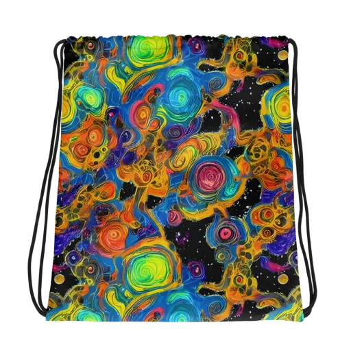 Rainbow Abyss on a Drawstring Bag
