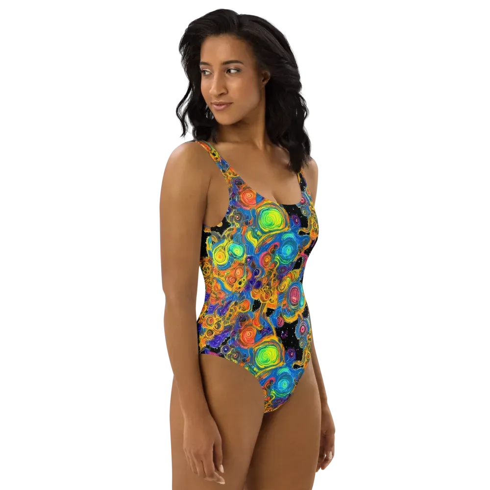 Rainbow Abyss on One-Piece Swimsuit — Right