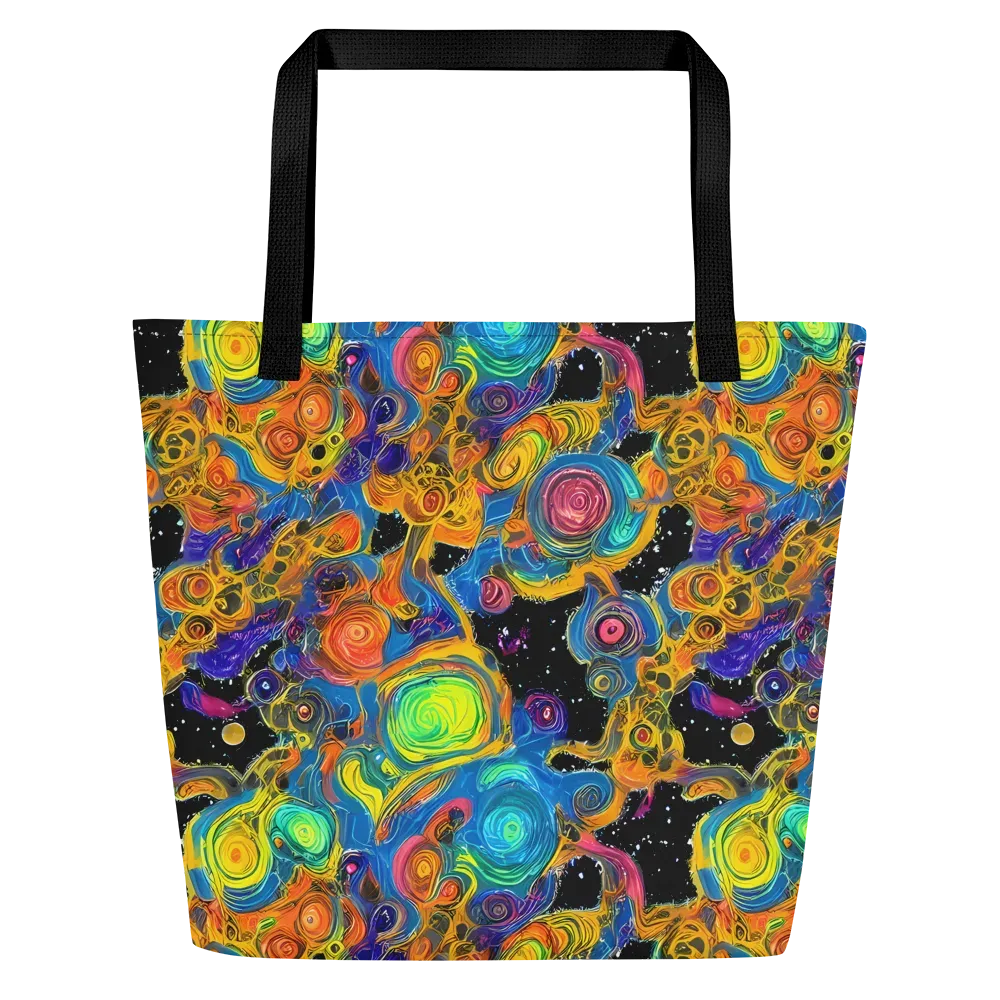 Rainbow Abyss on Large Tote Bag W/ Pocket — Front