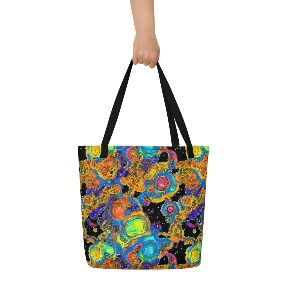 Rainbow Abyss on Large Tote Bag W/ Pocket — Front