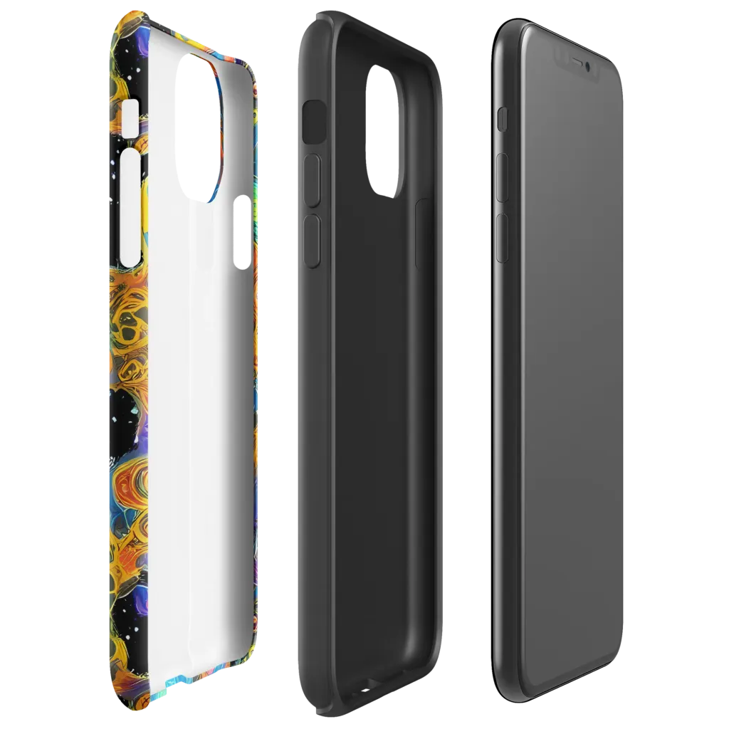 Rainbow Abyss on Tough Case for iPhone® — Right