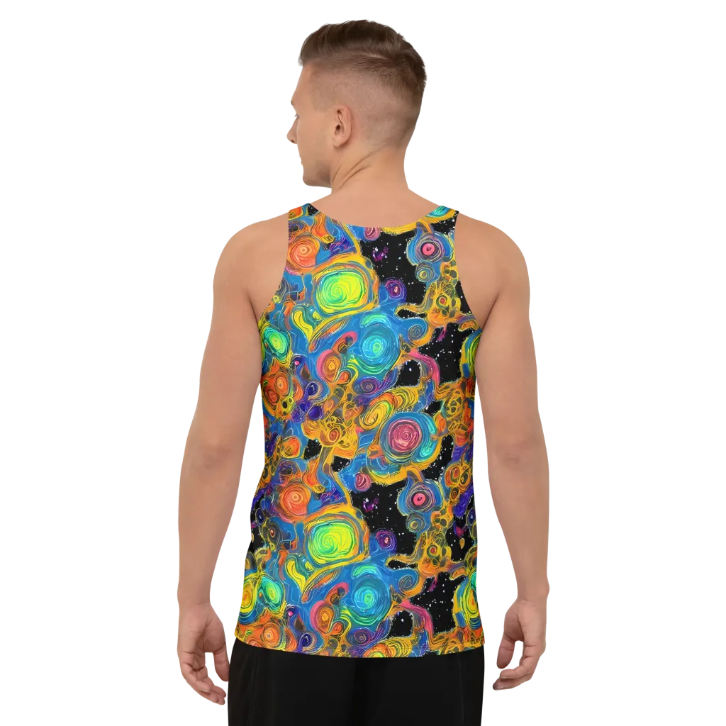 Rainbow Abyss on Men's Tank Top — Back