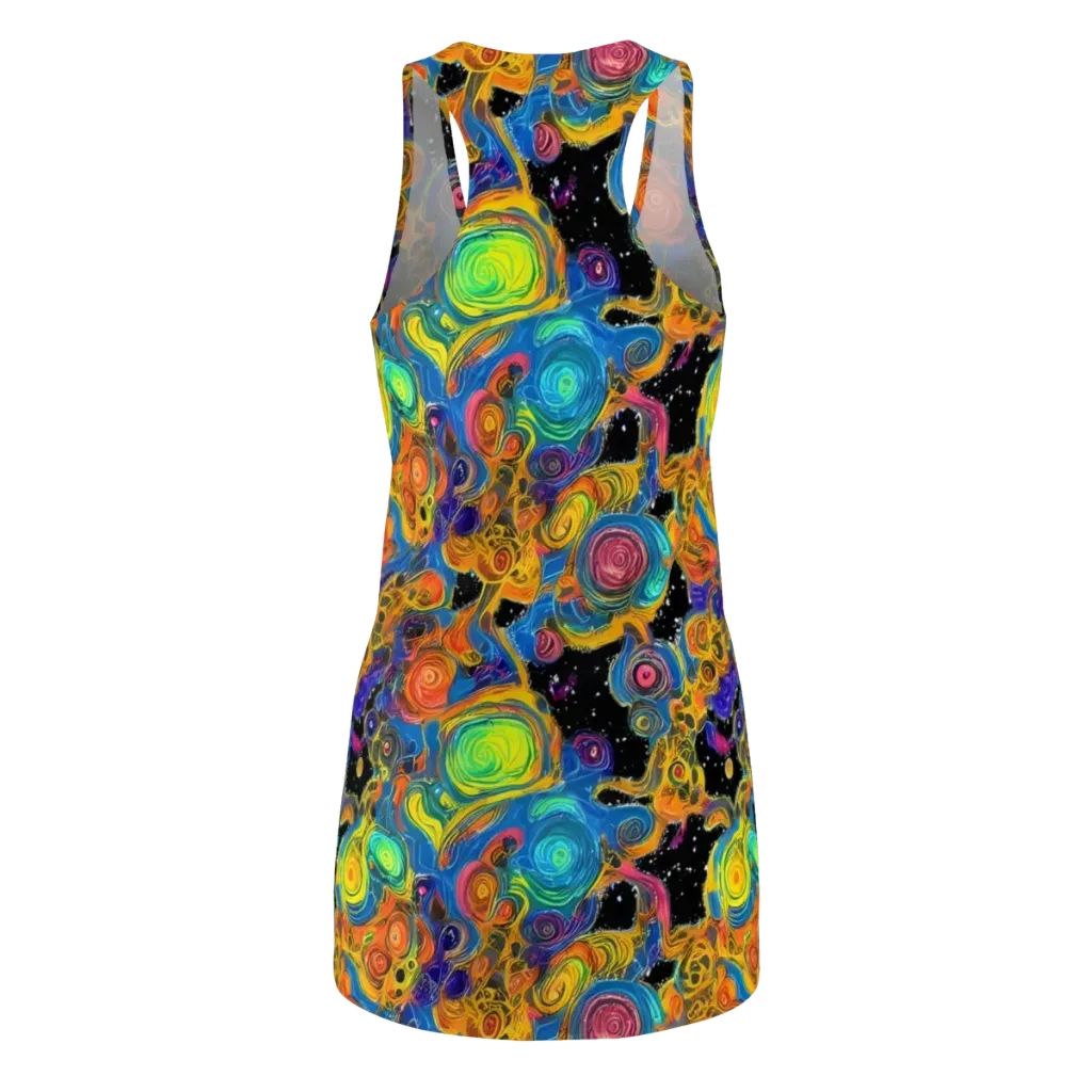 Rainbow Abyss on Racerback Dress — Back