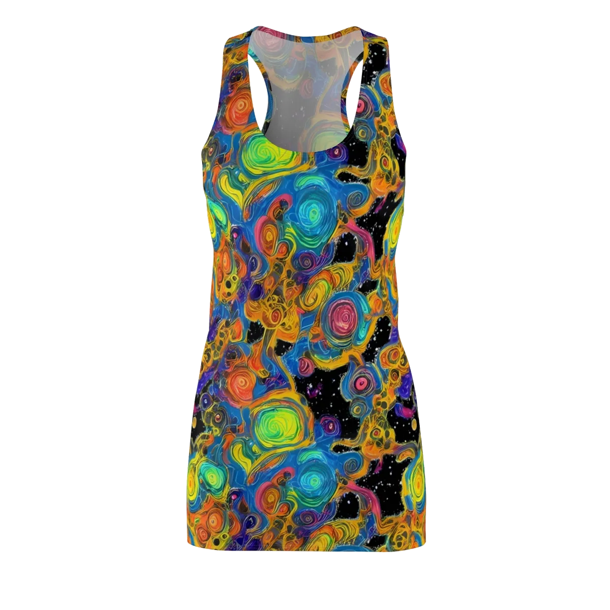 Rainbow Abyss on Racerback Dress — Front