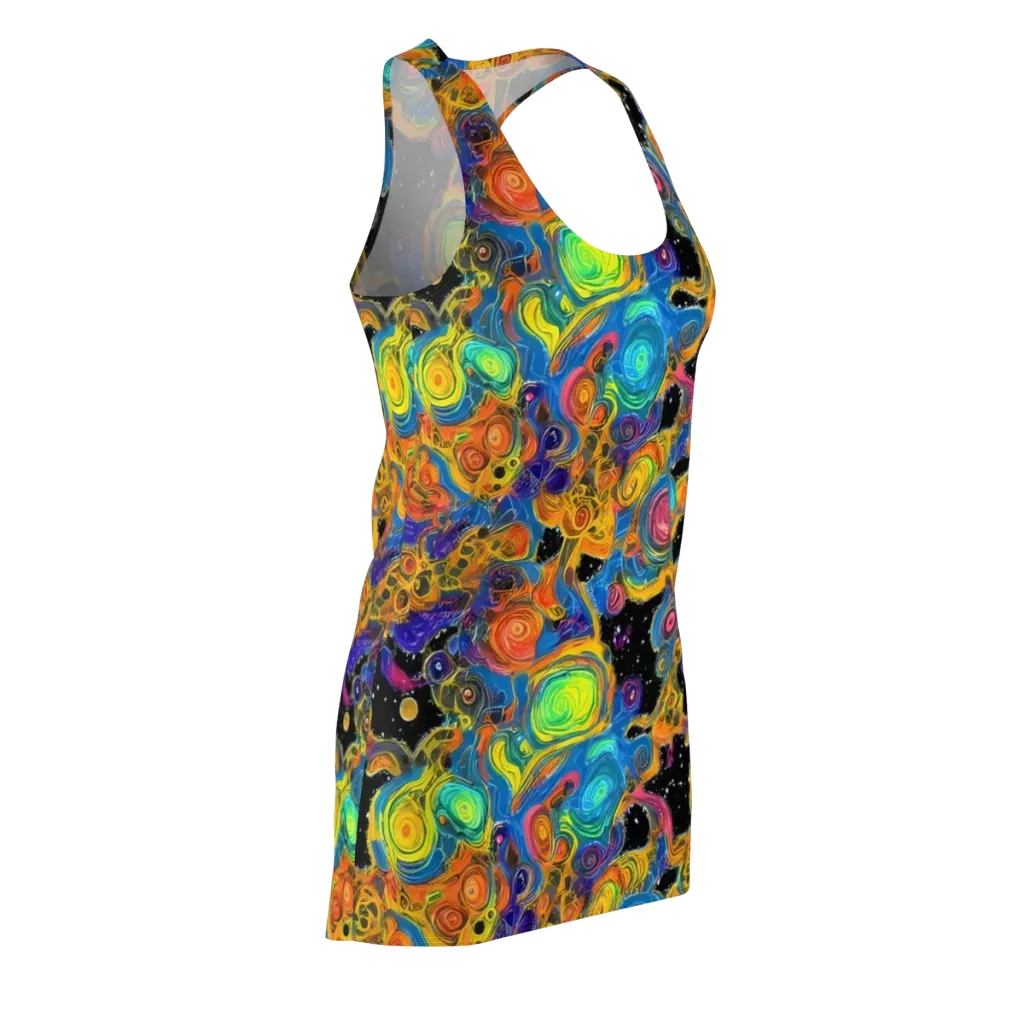Rainbow Abyss on Racerback Dress — Front Side