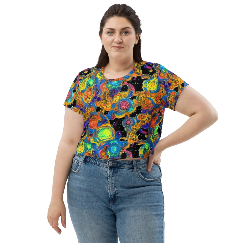 Rainbow Abyss on Crop Tee — Front