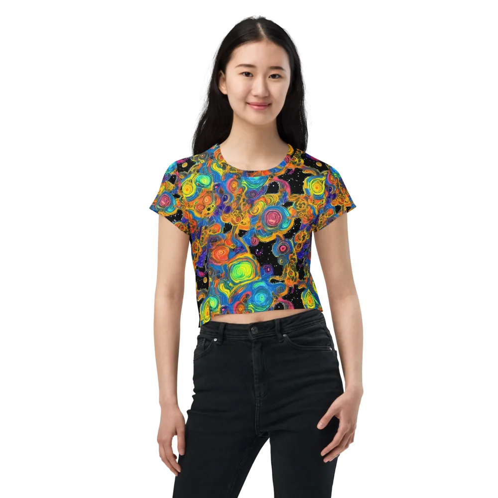 Rainbow Abyss on Crop Tee — Front