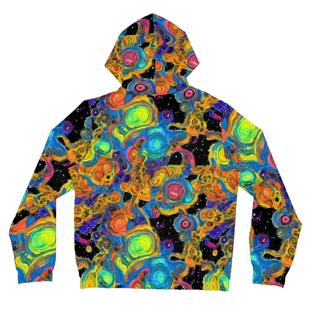 Rainbow Abyss on Women's Full-Zip Hoodie — Back