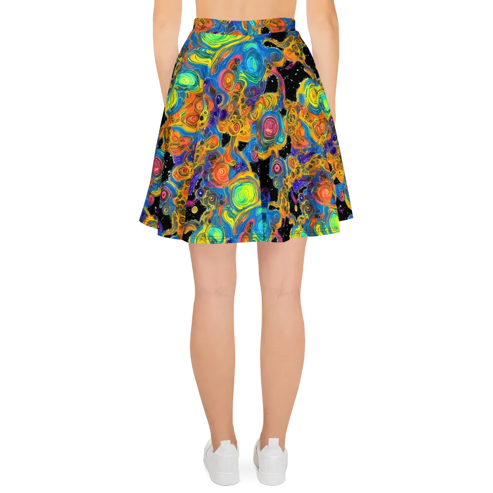 Rainbow Abyss on Skater Skirt — Back