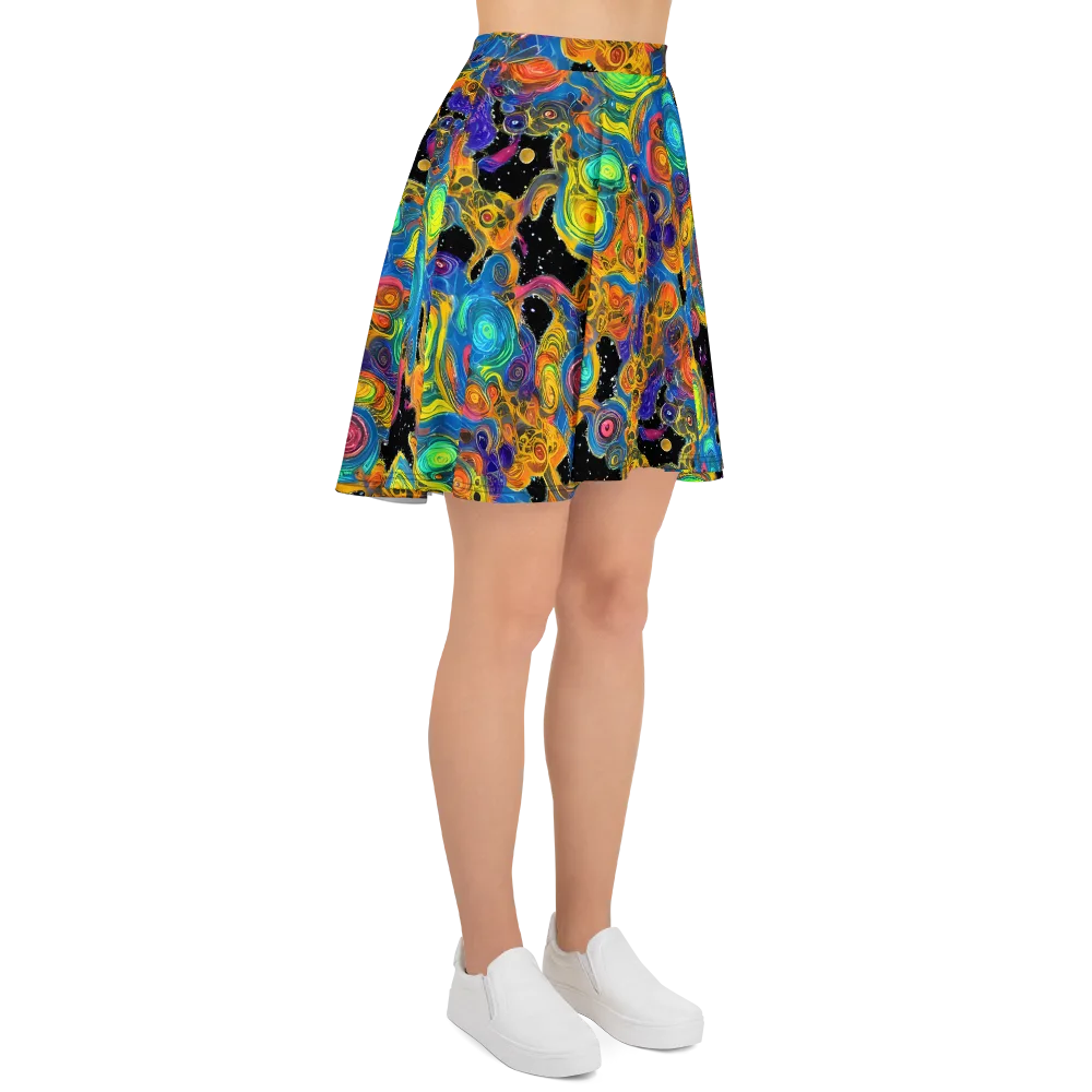 Rainbow Abyss on Skater Skirt — Right