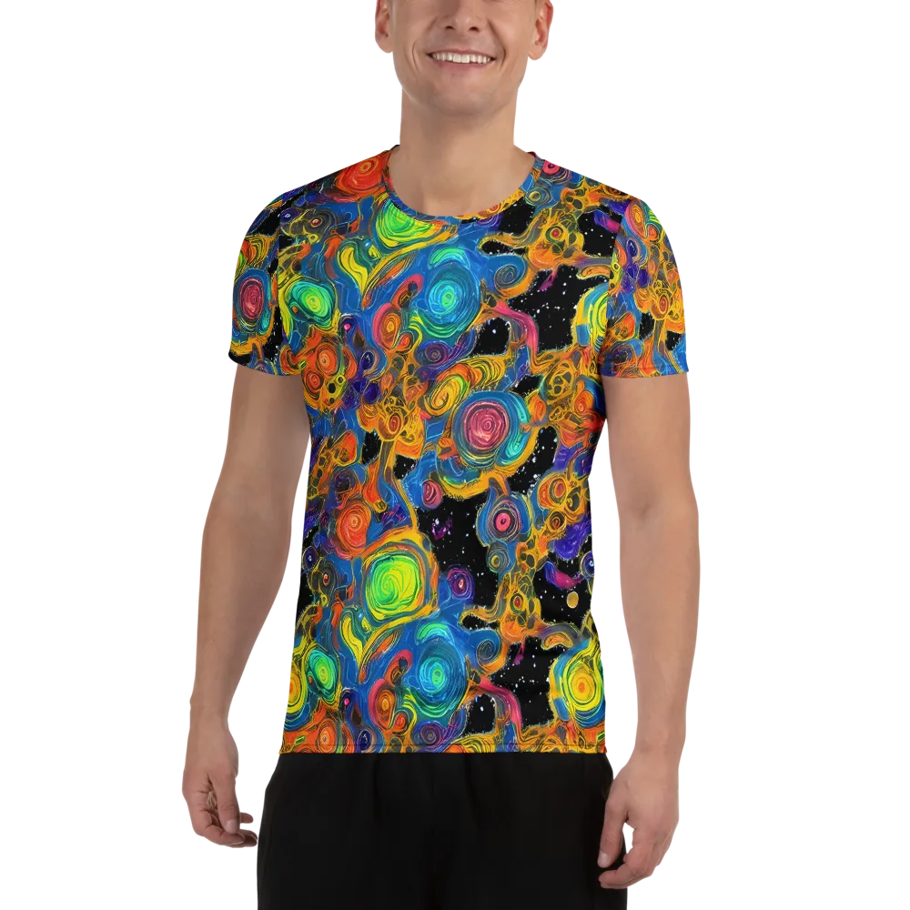 Rainbow Abyss on Men's Athletic T-Shirt — Front