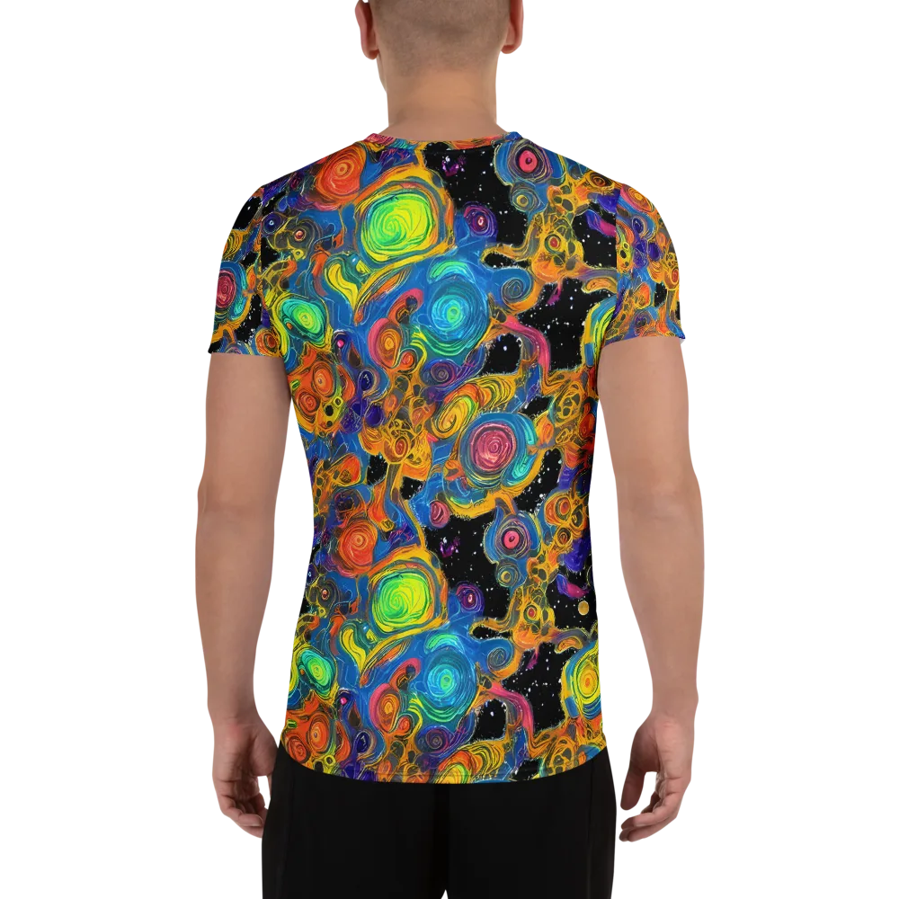 Rainbow Abyss on Men's Athletic T-Shirt — Back