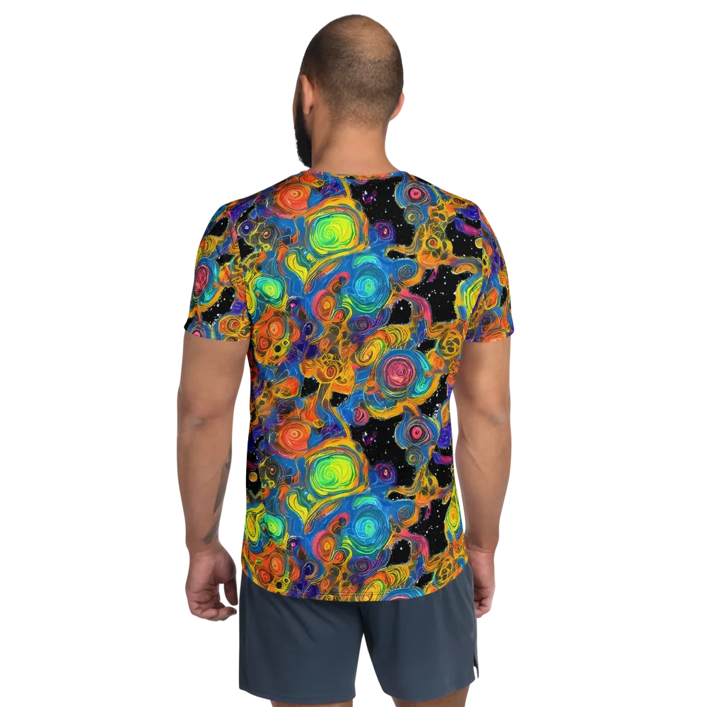 Rainbow Abyss on Men's Athletic T-Shirt — Back