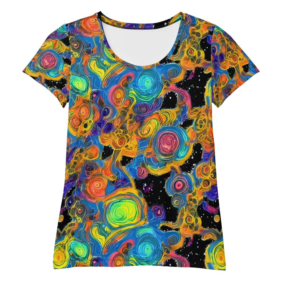 Rainbow Abyss on Women's Athletic T-Shirt — Front