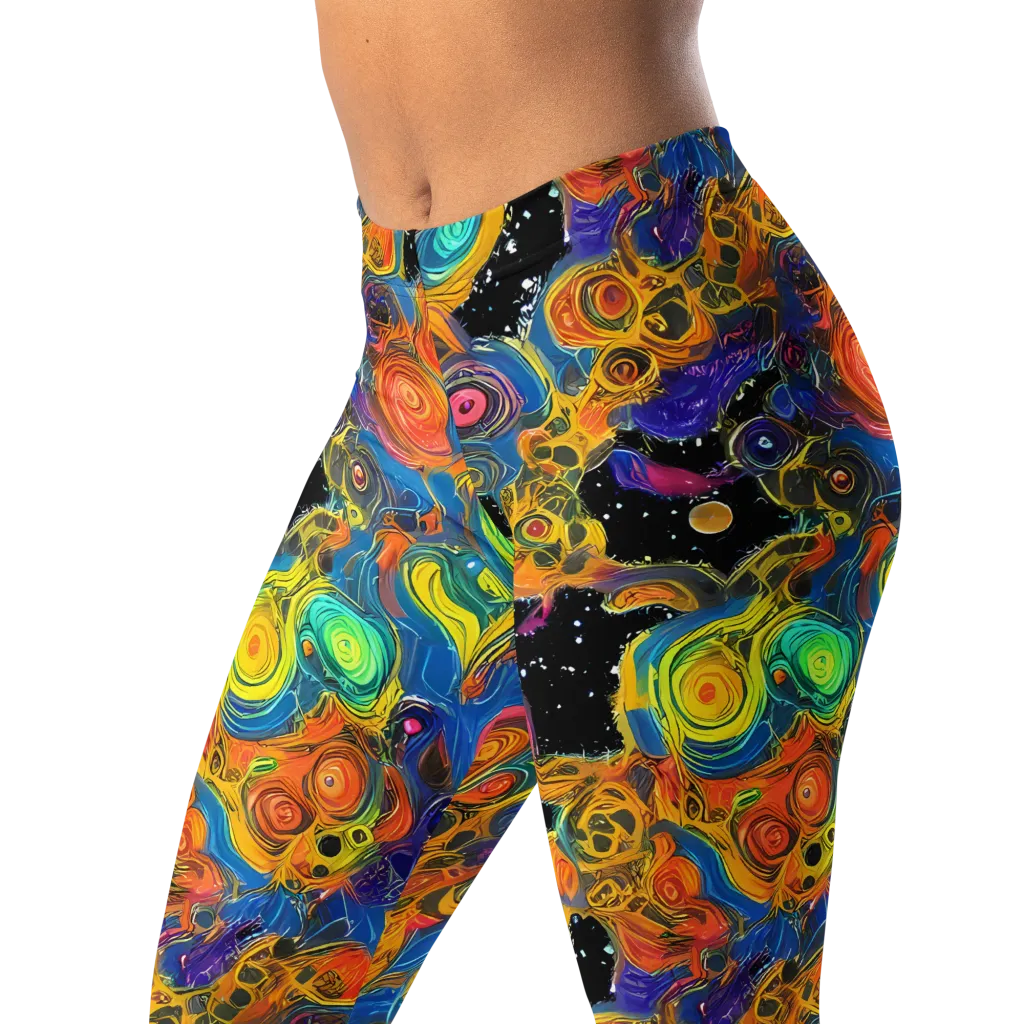Rainbow Abyss on Leggings — Left Front