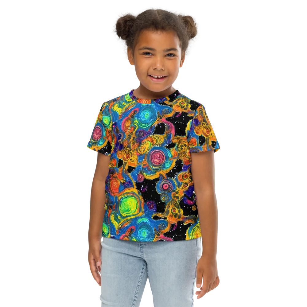 Rainbow Abyss on Kids Crew Neck T-Shirt — Front
