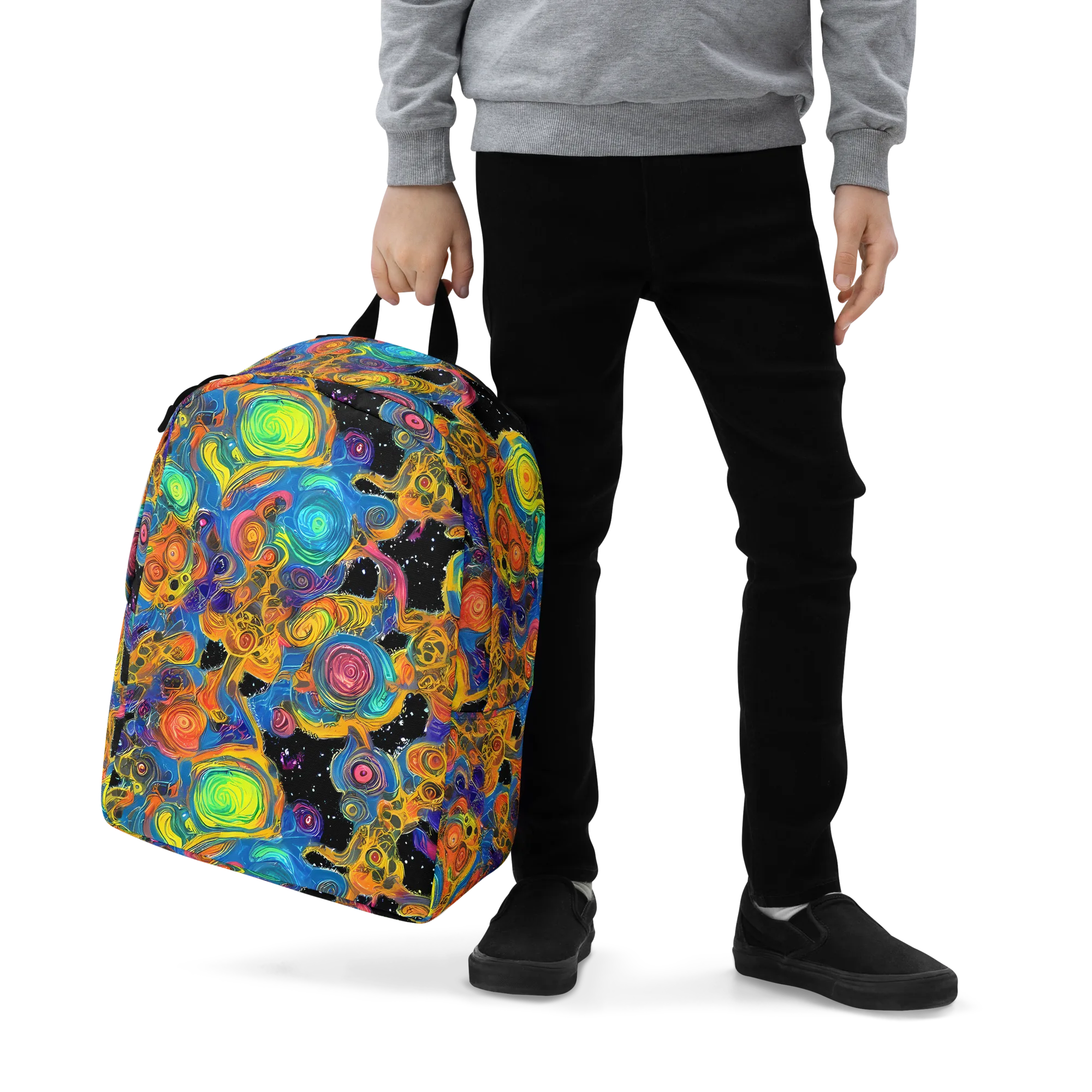 Rainbow Abyss on Minimalist Backpack — Zoomed-in