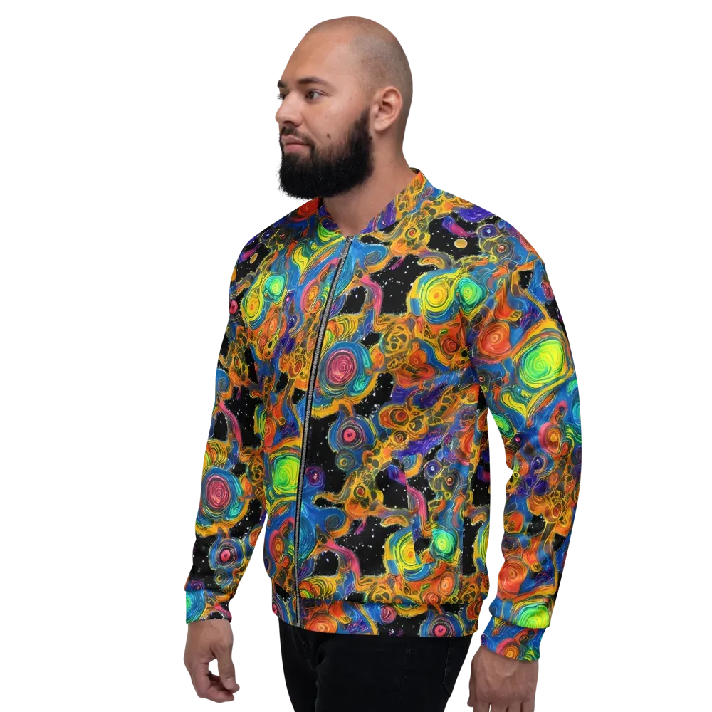 Rainbow Abyss on Bomber Jacket — Left