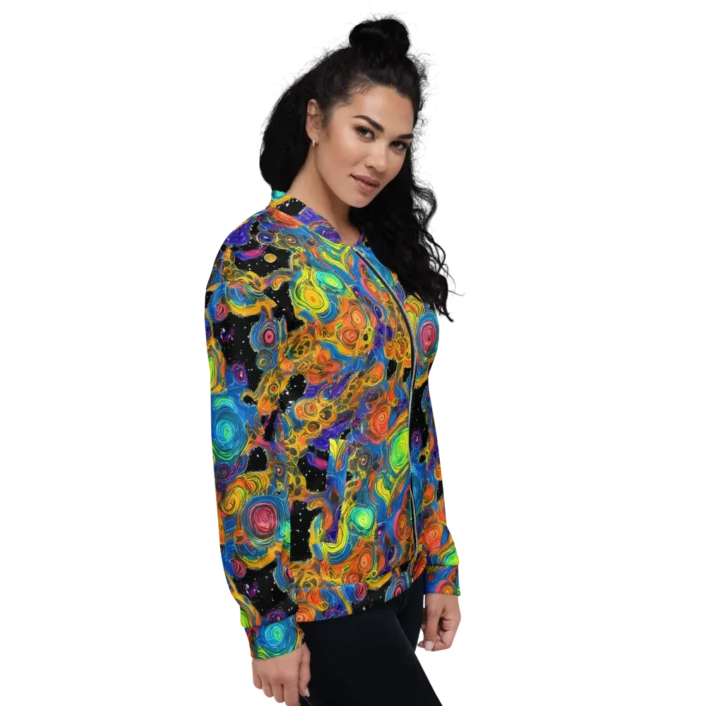 Rainbow Abyss on Bomber Jacket — Right
